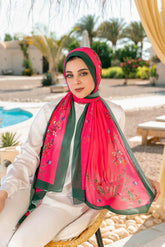 Garden blooms Printed Chiffon Scarf